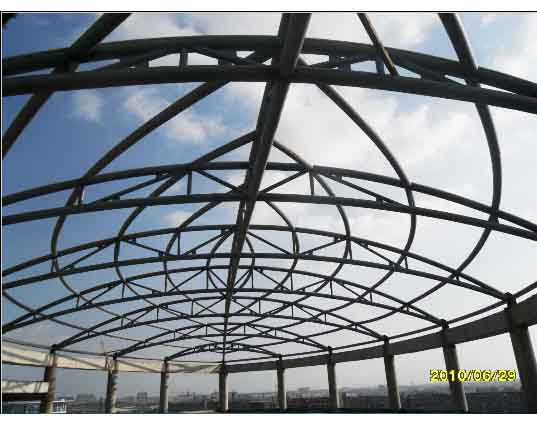 启东中煤朔州宾馆管桁架工程